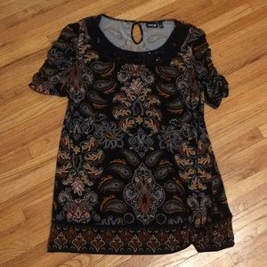 Paisley tunic shirt